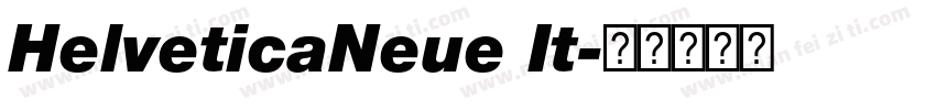 HelveticaNeue It字体转换